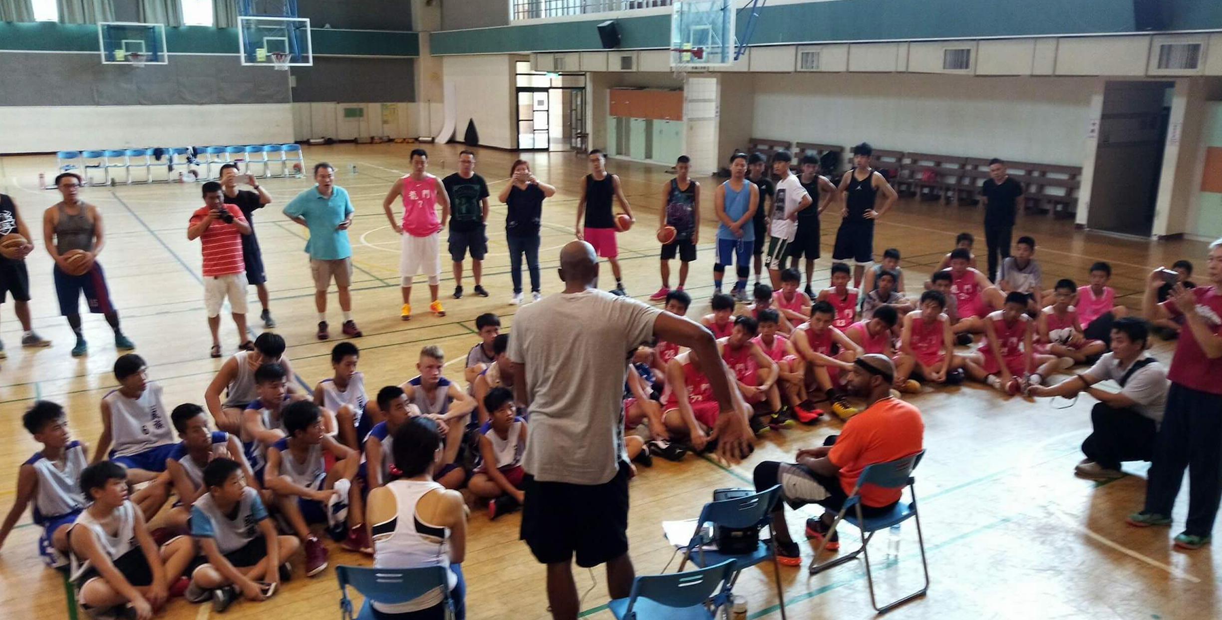 Quincy Davis & Swish @Long Men Junior High School